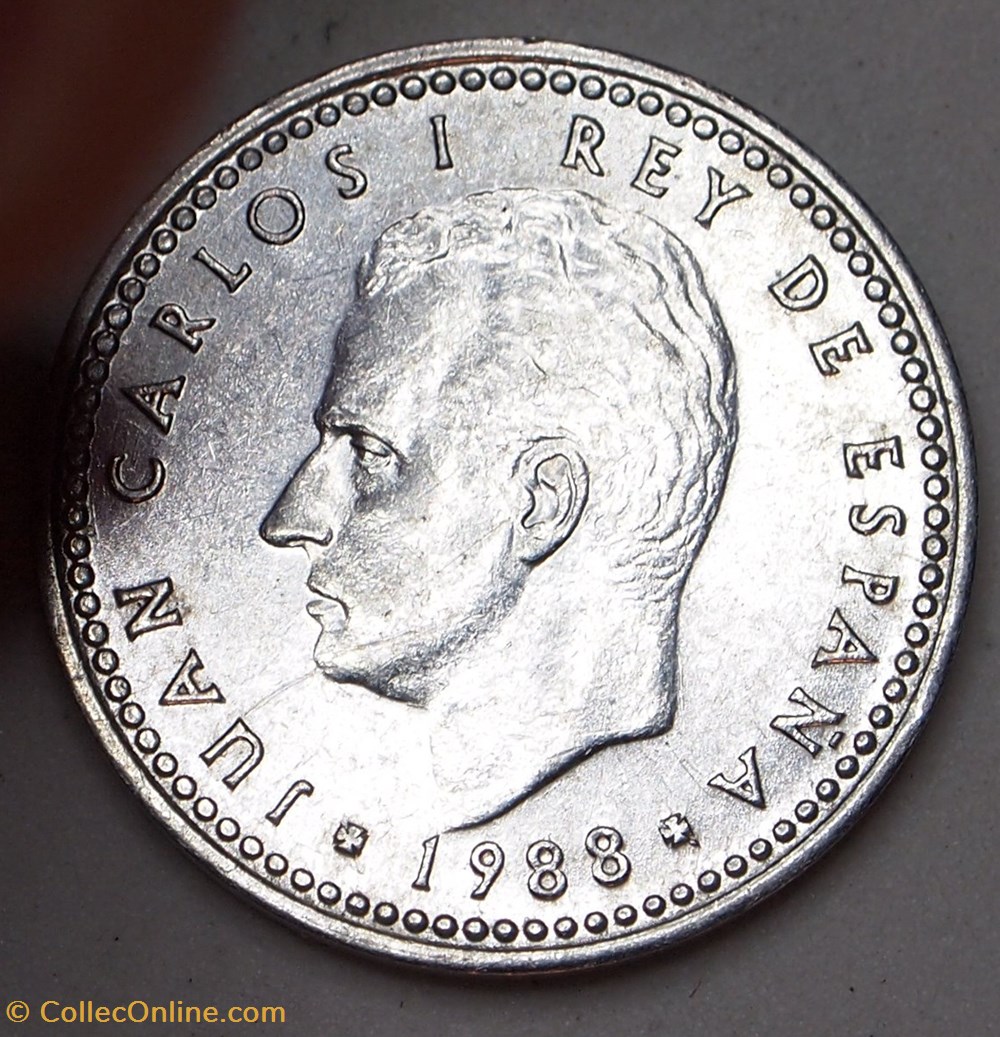 1 Peseta - 1988 monnaies monde espagne 1 peseta 1988