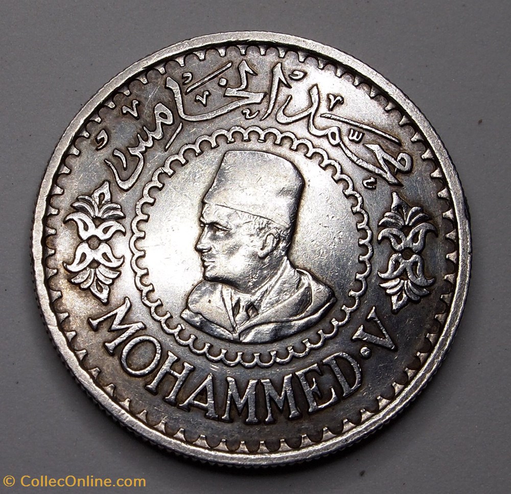 500 Francs - 1956 monnaie monde maroc 500 francs 1956