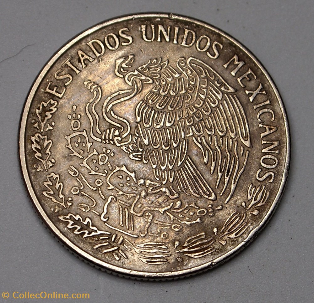 1 Peso - 1971 Mo monnaies monde mexique 1 peso 1971 mo