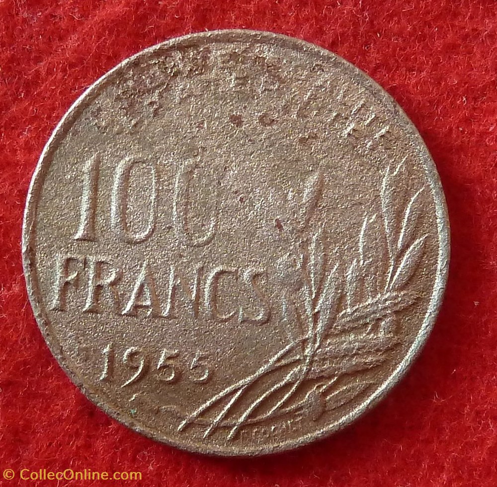Cochet - 100 Francs - 1955 monnaies monde france cochet 100 francs 1955