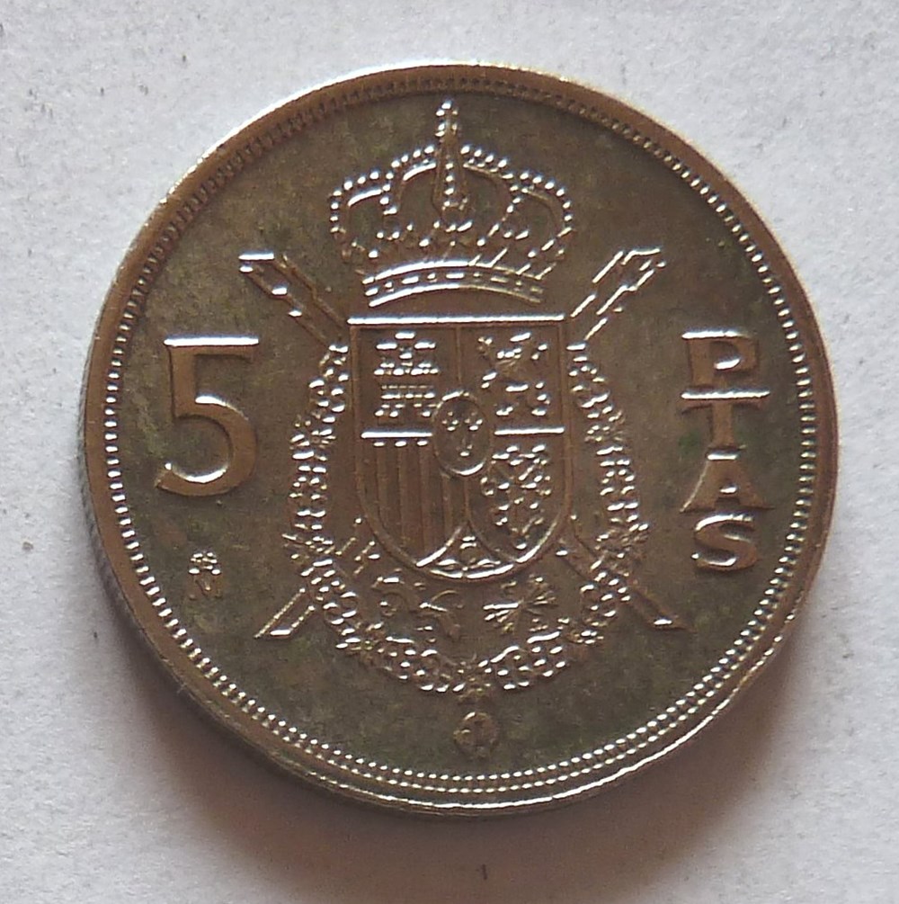 5 Pesetas - 1984 monnaies monde espagne 5 pesetas 1984