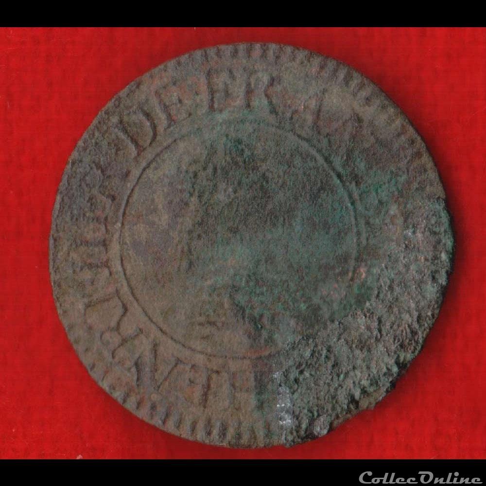 monnaies europe medievale france royales denier tournois 1582 paris