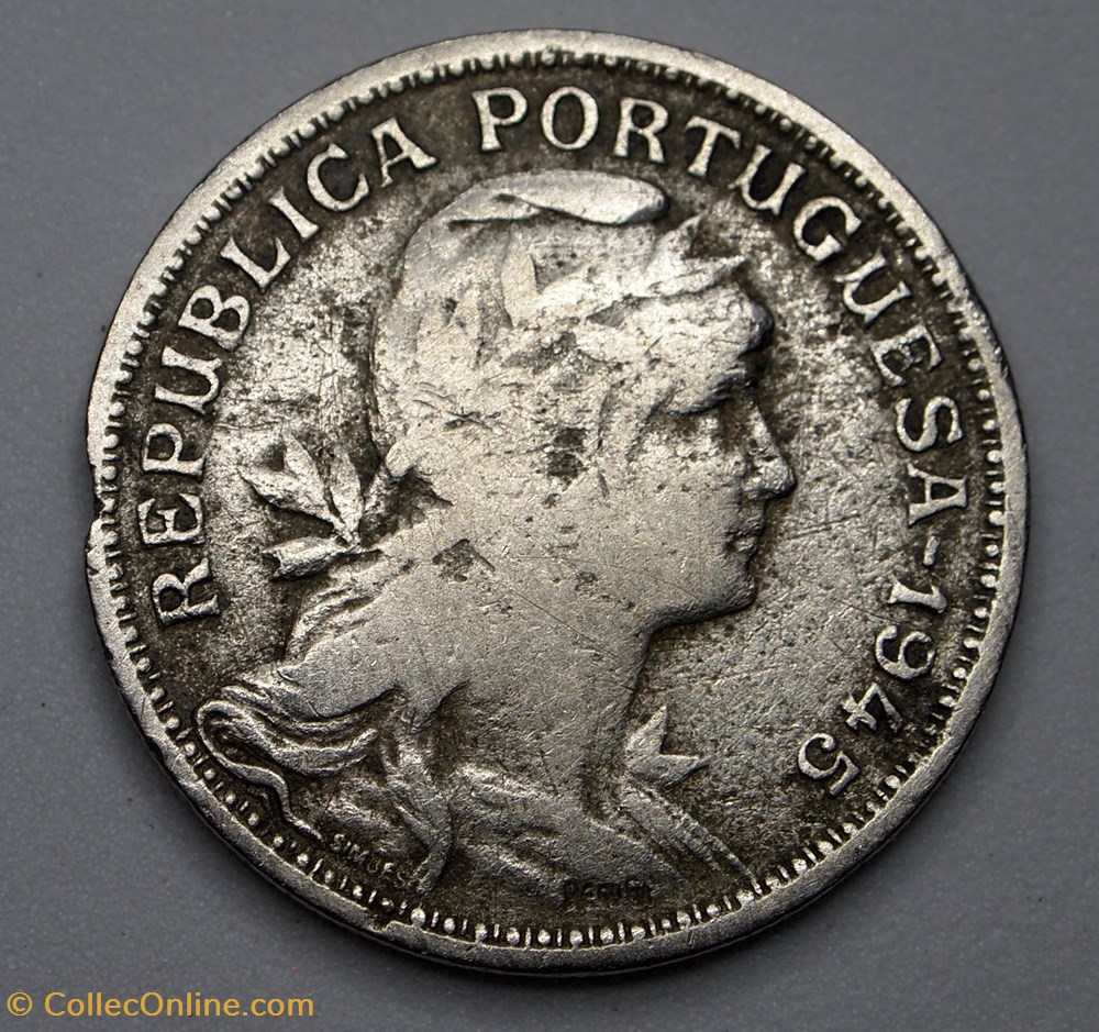 50 Centavos - 1945 monnaie monde portugal 50 centavos 1945