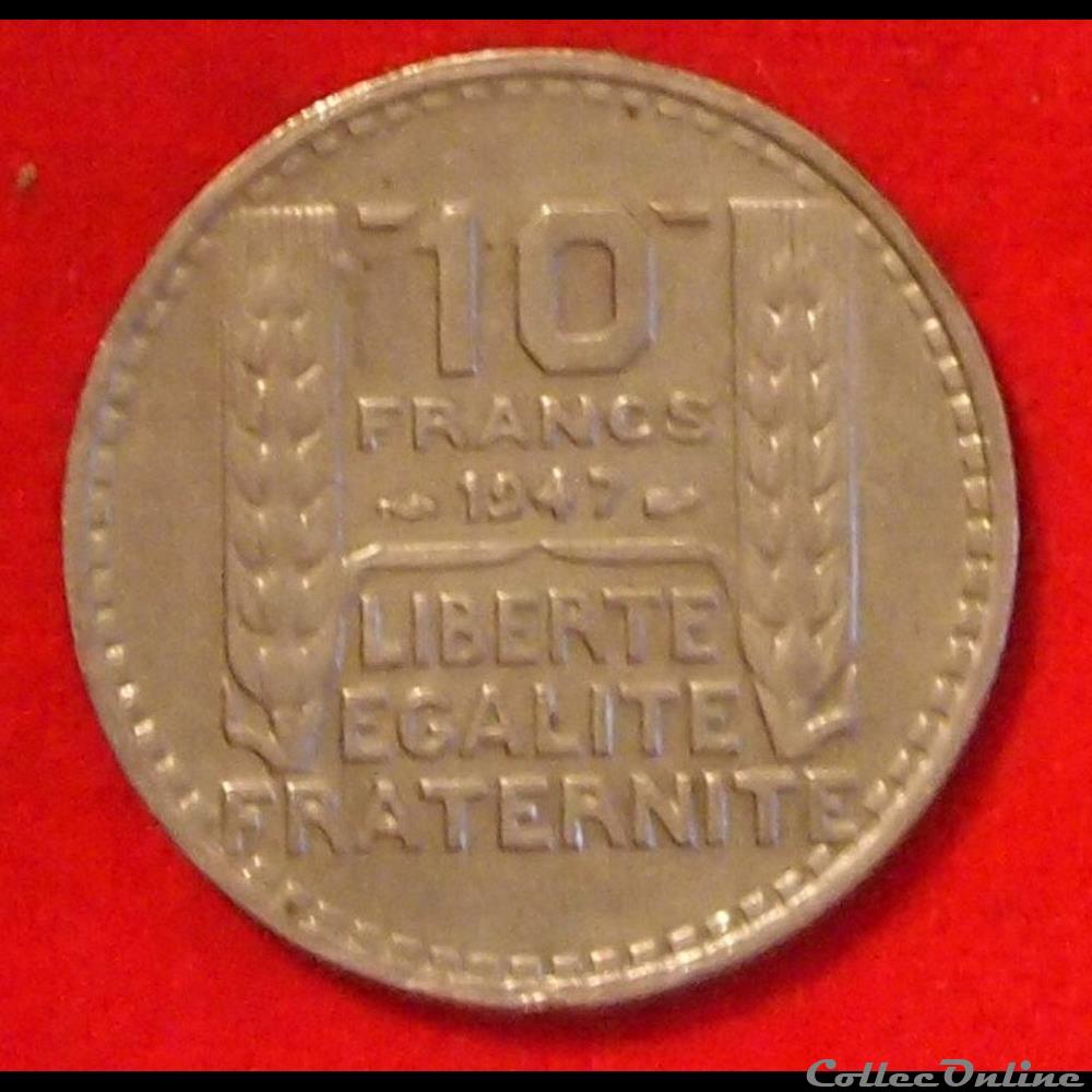 Turin - 10 Francs - 1947 monnaies monde france turin 10 francs 1947