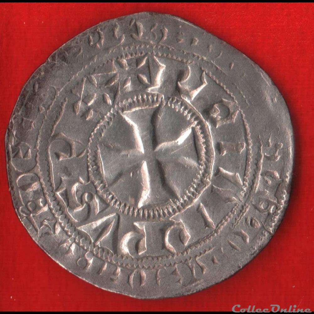monnaies europe medievale france royales gros tournois a o long 1318