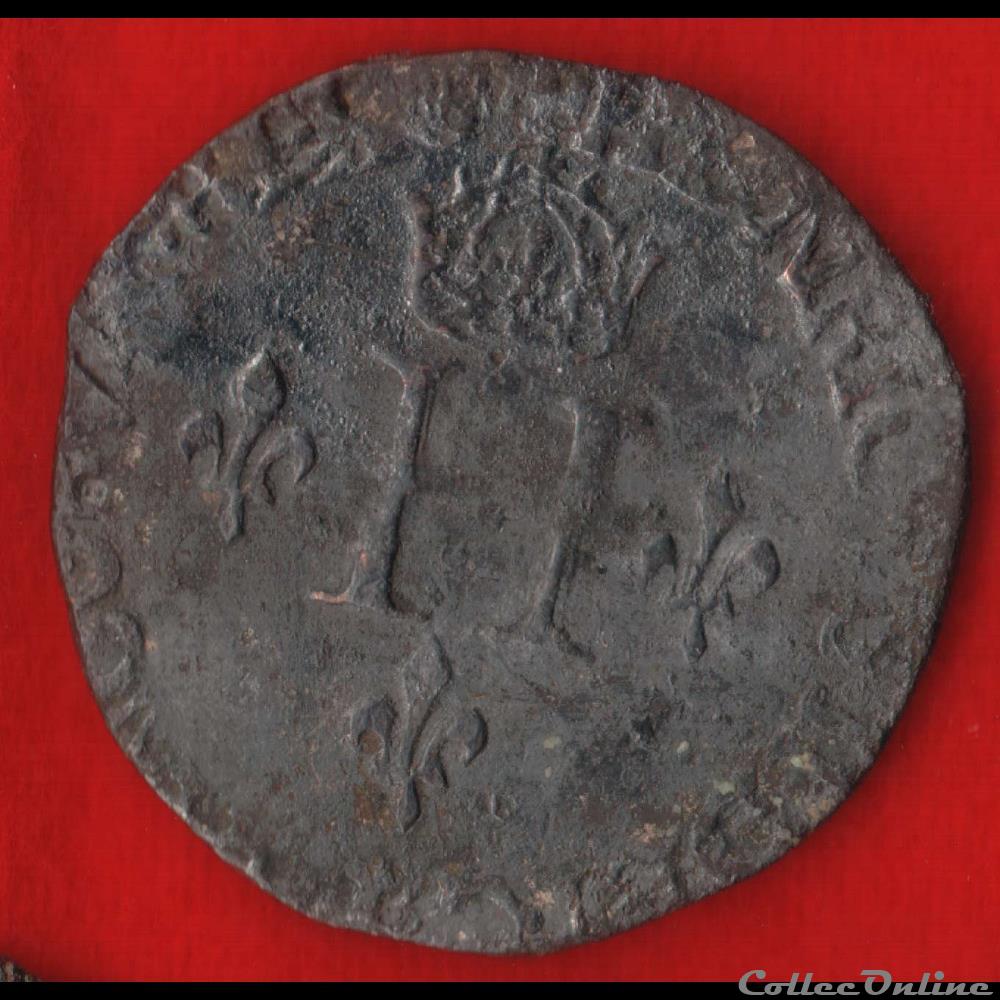 Double sol parisis - 1550 - Paris monnaies europe medievale france royales double sol parisis 1550 paris