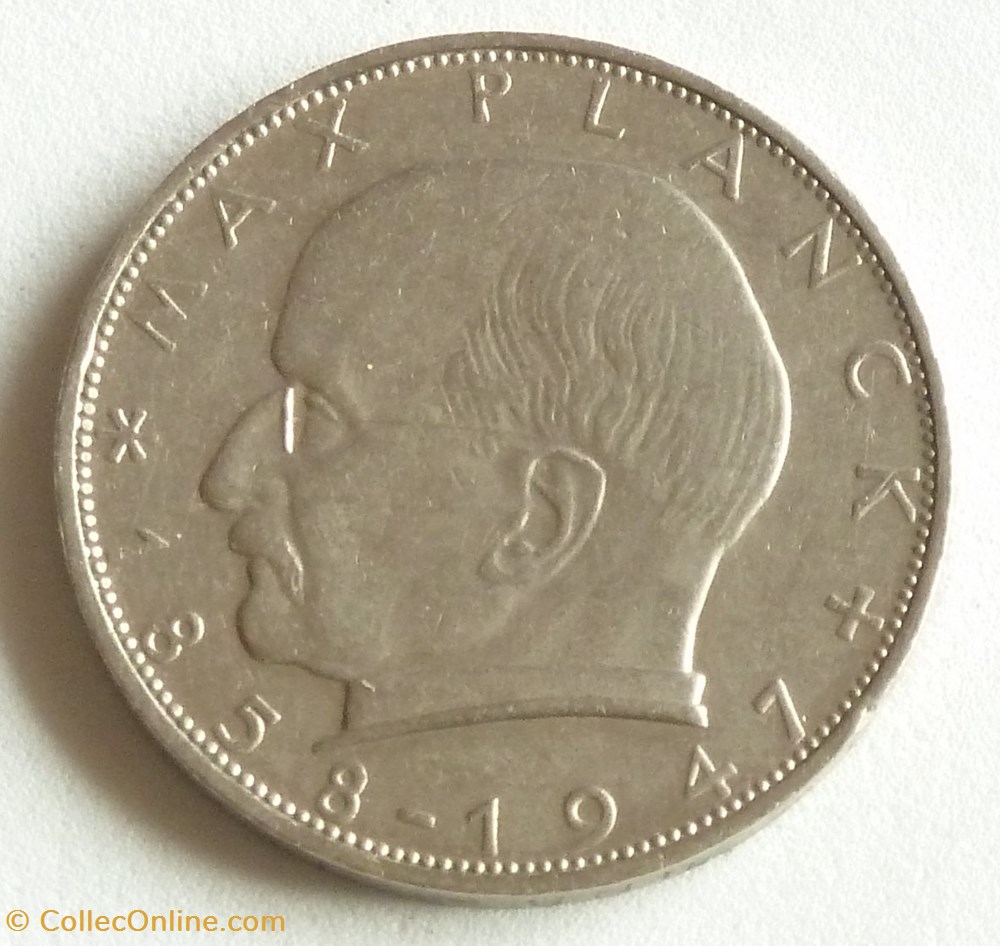 2 Mark - 1967 F monnaies monde allemagne 2 mark 1967 f