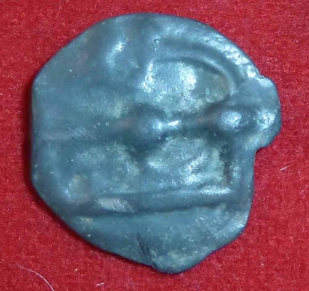 Eduens - Potin au mannequin monnaies antiques celtes eduens potin au mannequin
