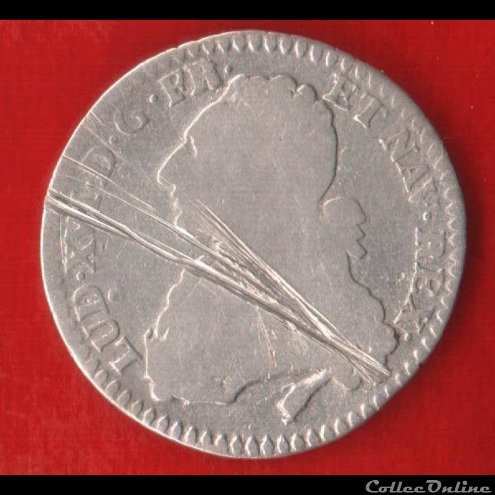 monnaies europe medievale france royales dixieme ecu aux branches olivier 1778 paris