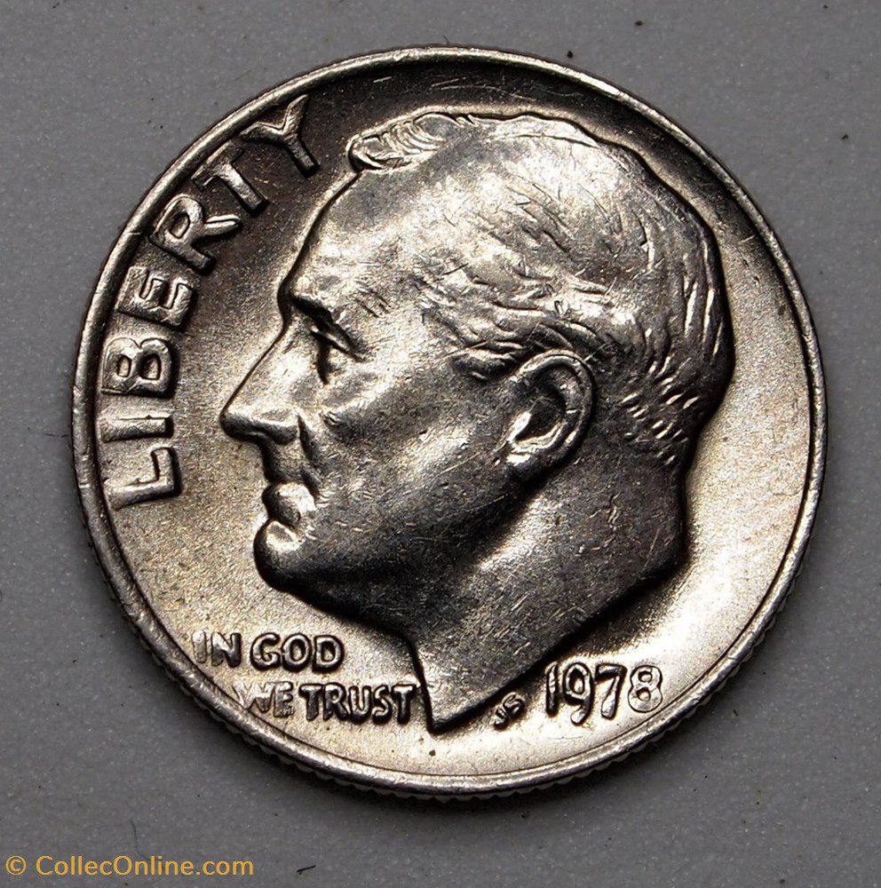 1 dime ( 10 cents ) - 1978 monnaie monde etat uni 1 dime 10 cents 1978