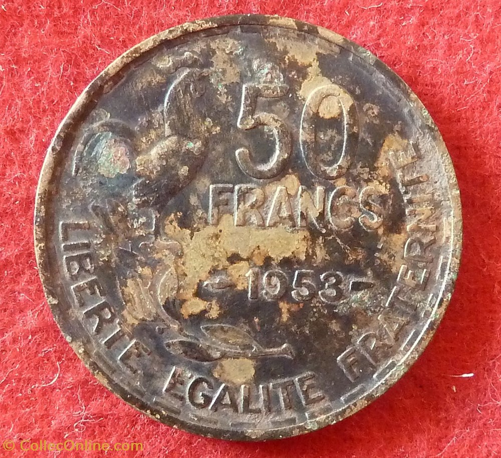monnaies monde france guiraud 50 francs 1953