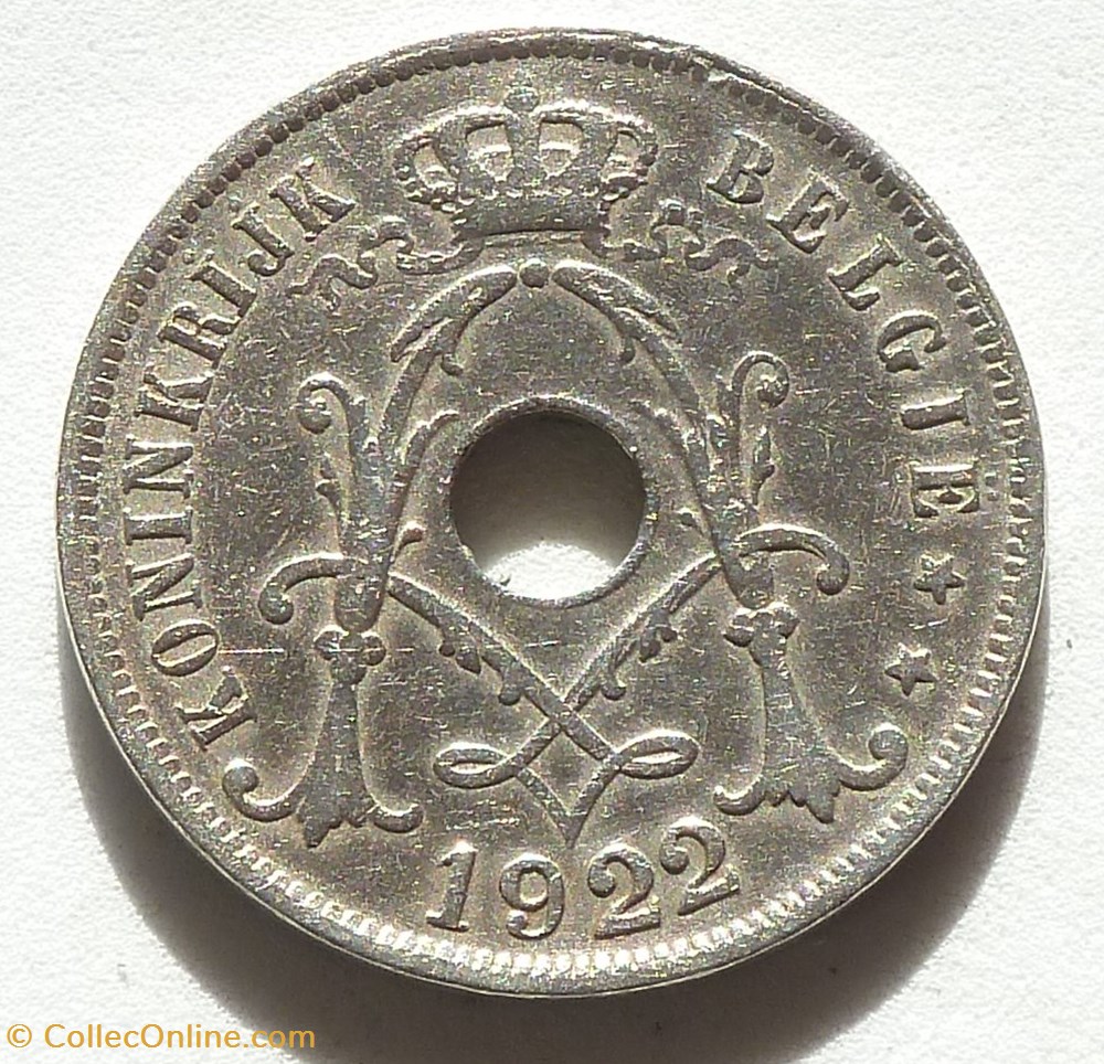 25 Centimes - 1922 monnaies monde belgique 25 centimes 1922