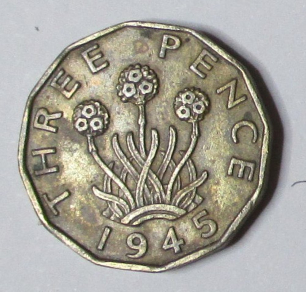 3 Pence - 1945 monnaies monde royaume uni 3 pence 1945