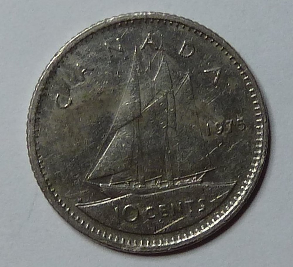 10 Cents - 1975 monnaies monde canada 10 cents 1975