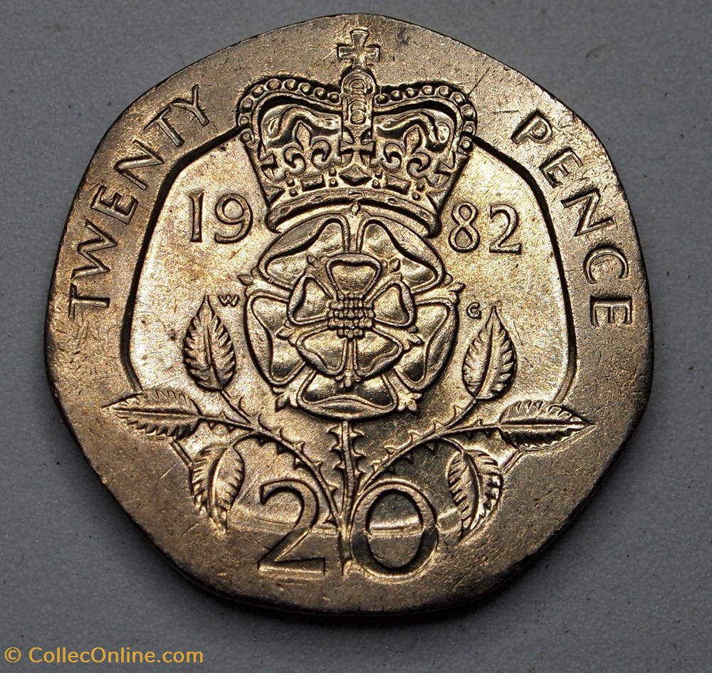 monnaies monde royaume uni 20 pence 1982