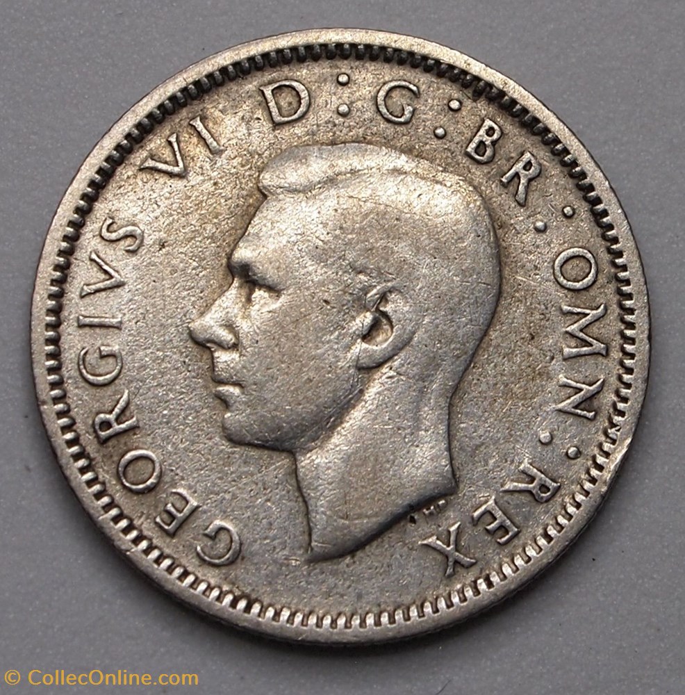 monnaies monde royaume uni 6 pence 1938