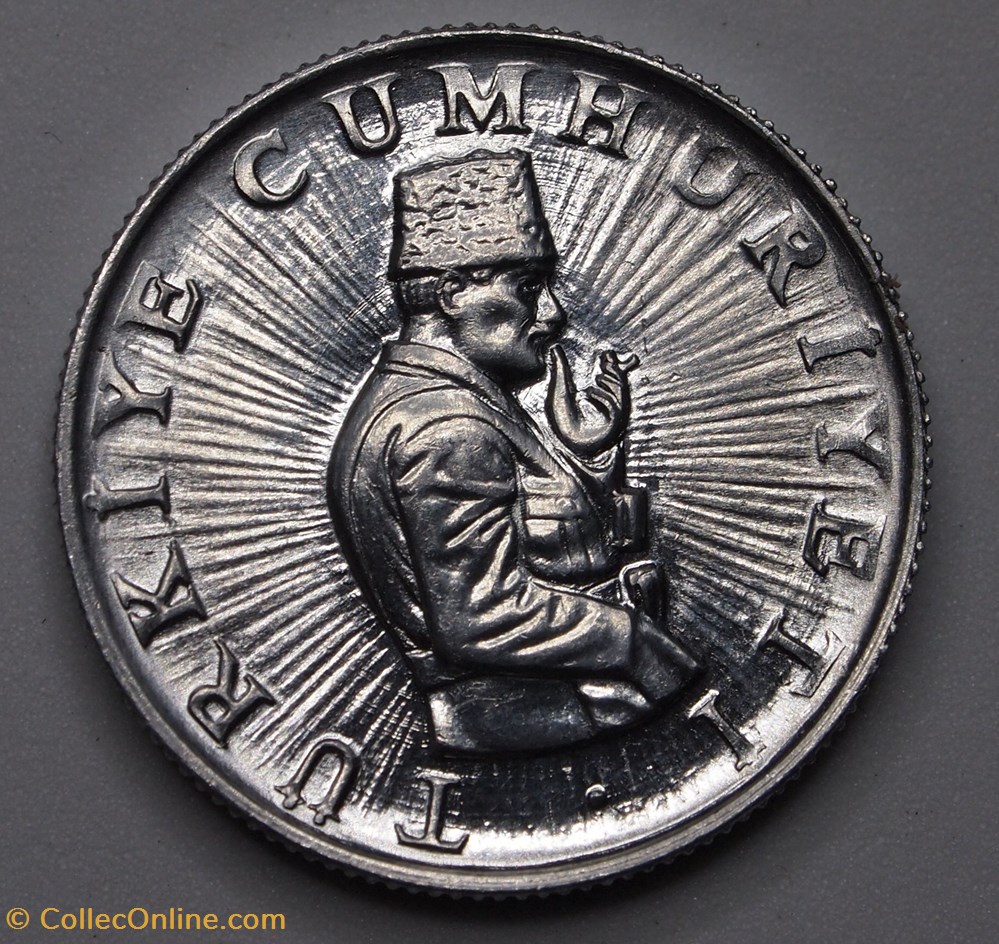 10 Lira 1981 Moedas Mundo Turquia Metal Aluminium