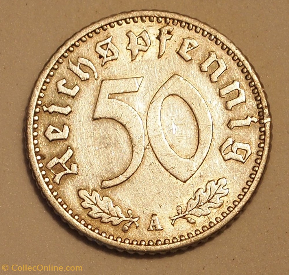 50 Pfennig - 1935 A monnaies monde allemagne 50 pfennig 1935 a