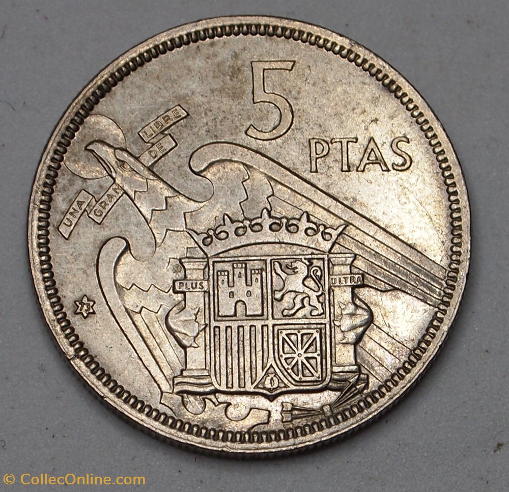 5 Pesetas - 1973 monnaies monde espagne 5 pesetas 1973