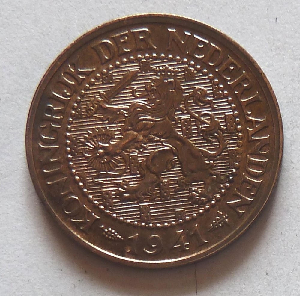 2 1/2 Cents - 1941 monnaies monde pays bas 2 1 2 cents 1941