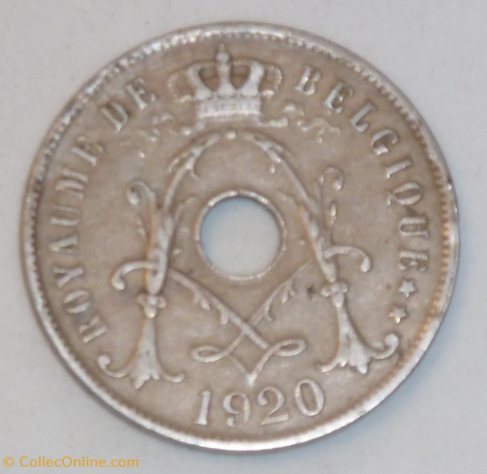 25 Centimes - 1920 monnaies monde belgique 25 centimes 1920