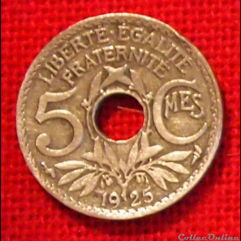 Lindauer - 5 Centimes - 1925 monnaies monde france lindauer 5 centimes 1925