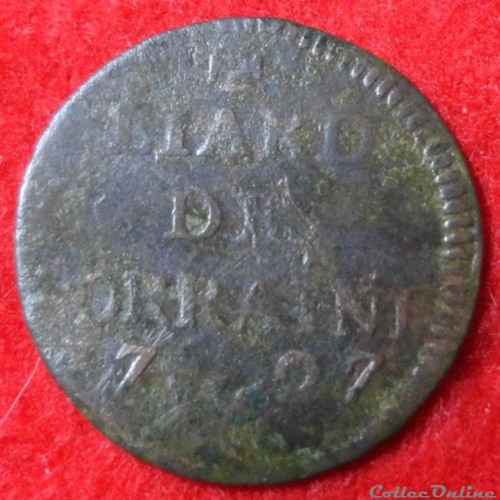 Duché de Lorraine - 1727 - Liard monnaies europe medievale france feodales duche de lorraine 1727 liard