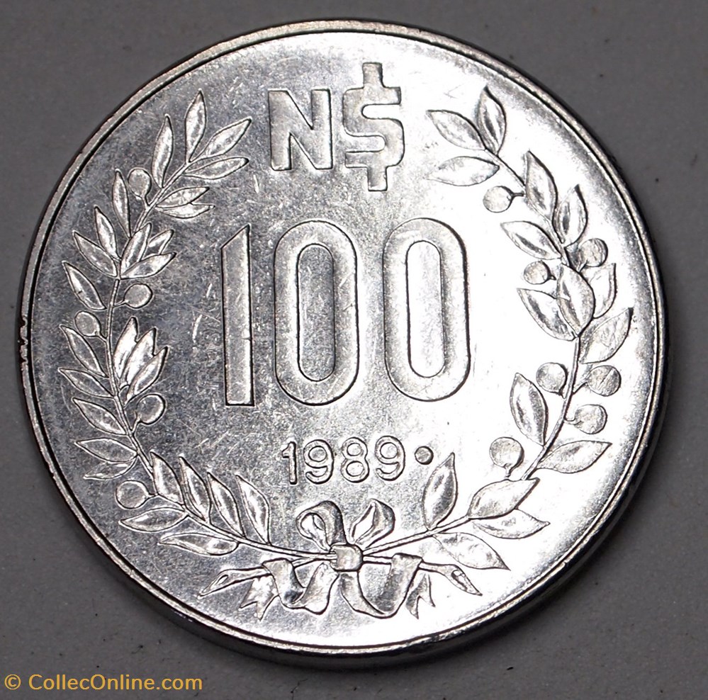 100 Nuevo Pesos - 1989 monnaies monde uruguay 100 nuevo pesos 1989