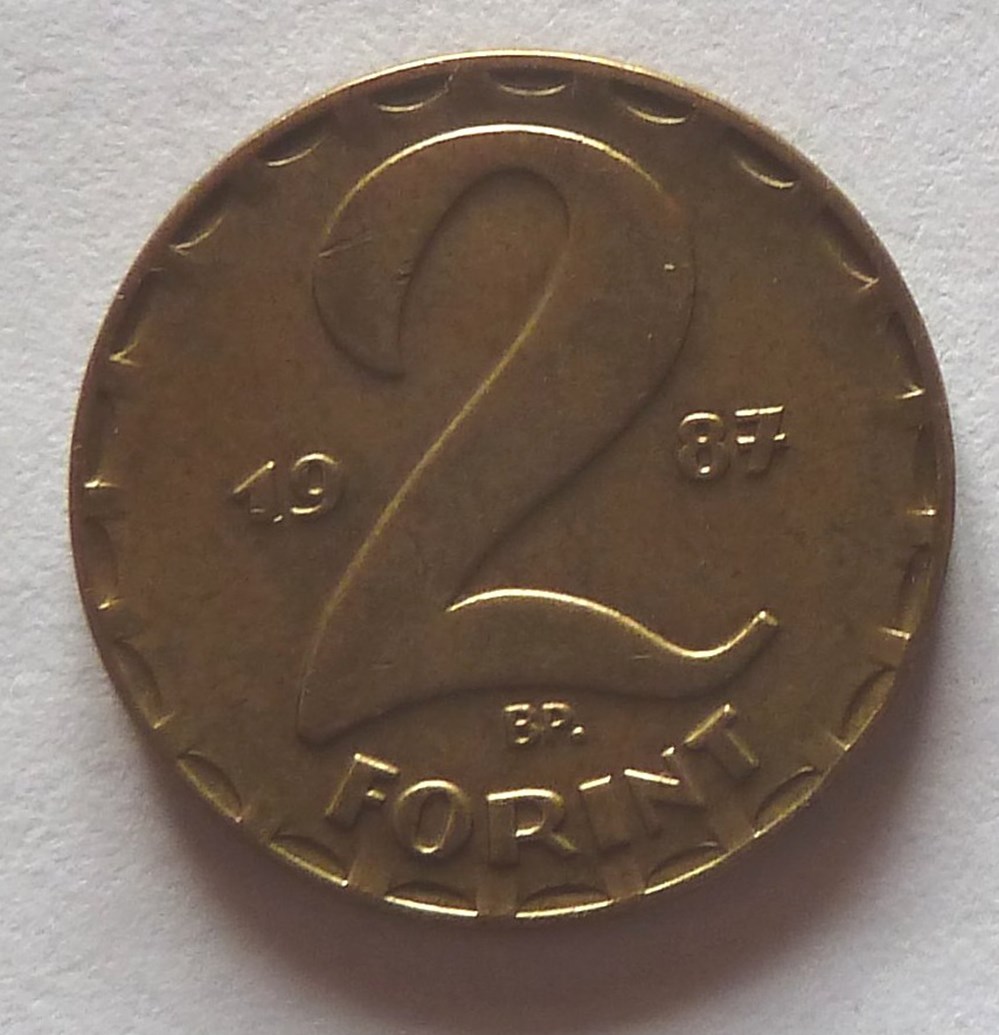 2 Forint - 1987 BP monnaies monde hongrie 2 forint 1987 bp