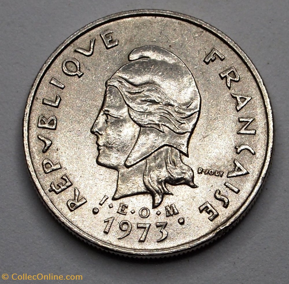 monnaies monde vanuatu 10 francs 1973