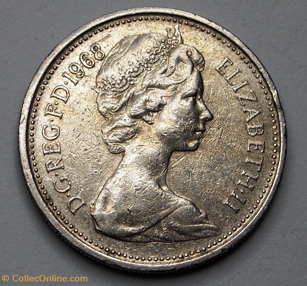 5 Pence - 1968 monnaies monde royaume uni 5 pence 1968