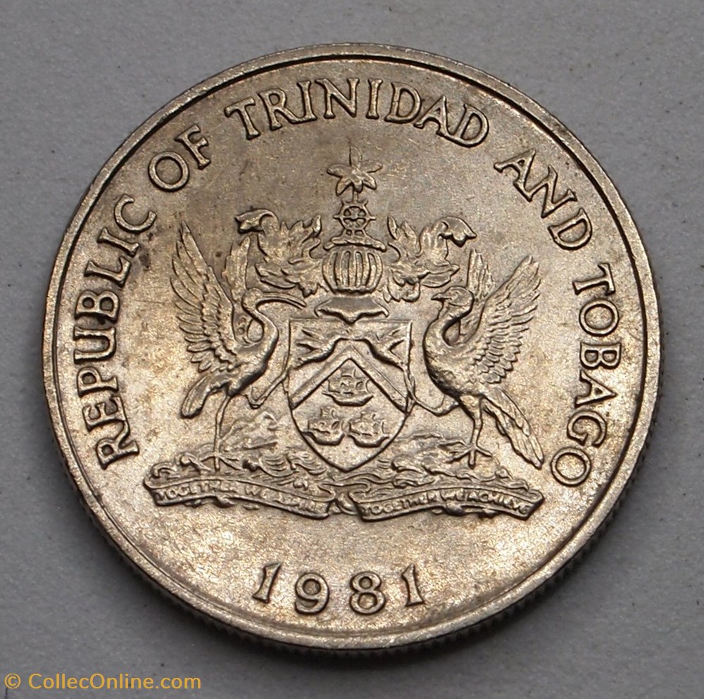 25 Cents - 1981 monnaies monde trinite et tobago 25 cents 1981
