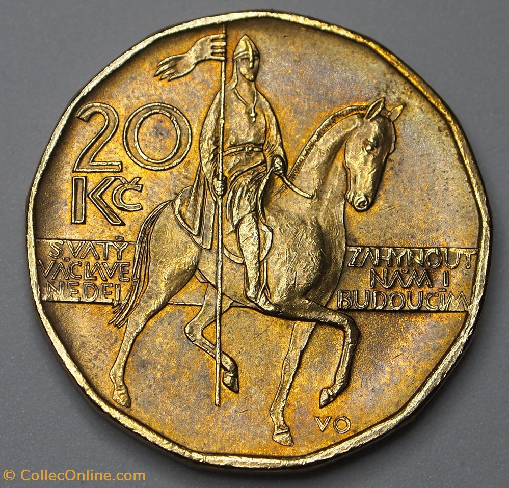 20 Korun - 2015 b monnaie monde republique tcheque 20 korun 2015 b