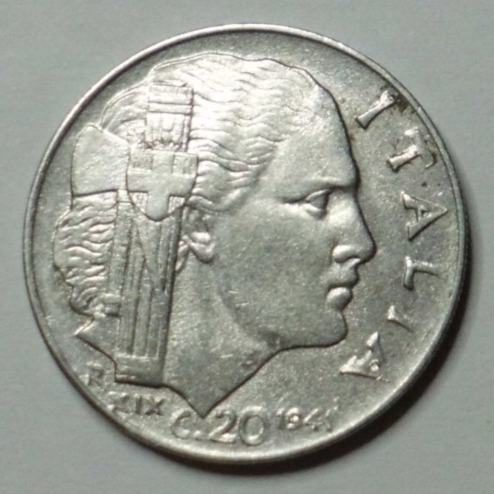 20 Centesimi - 1941 monnaies monde italie 20 centesimi 1941