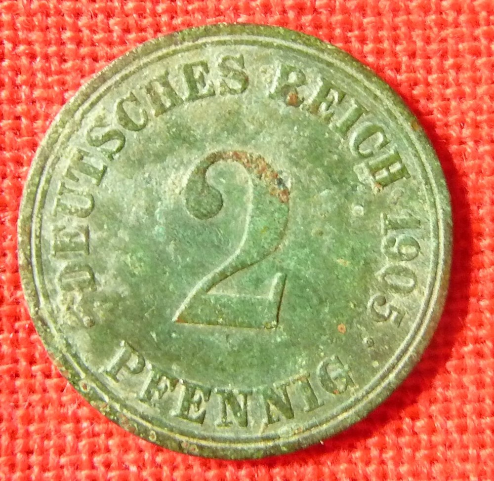 2 Pfennig - 1905 A monnaies monde allemagne 2 pfennig 1905 a