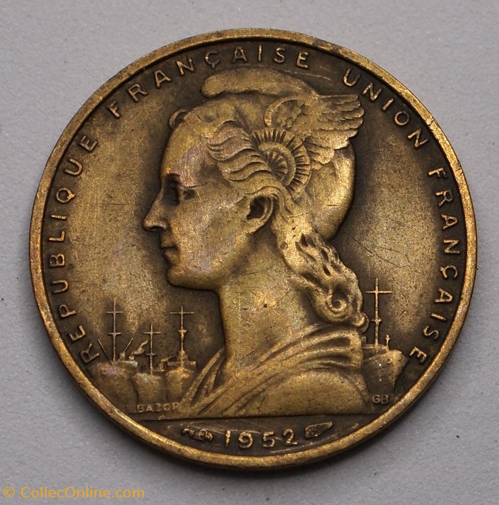 20 Francs - 1952 monnaies monde djibouti 20 francs 1952