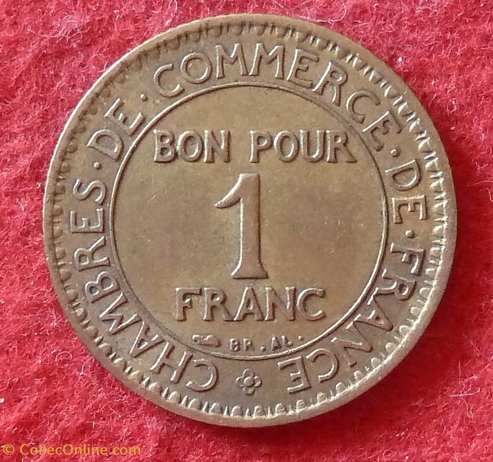Chambres De Commerce 1 Franc 1921 Coins World France