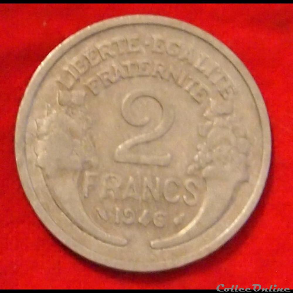 Morlon - 2 Francs - 1946 monnaies monde france morlon 2 francs 1946