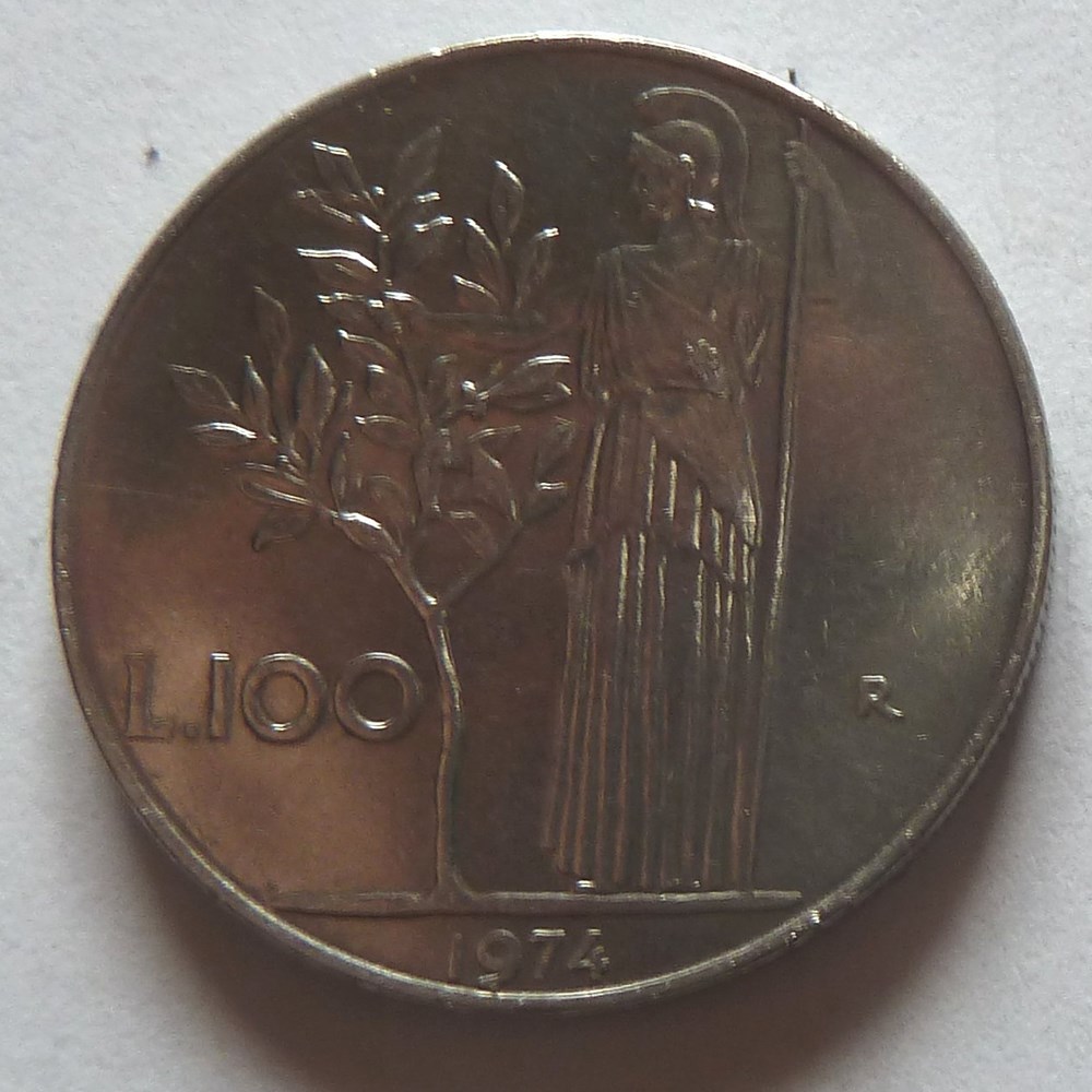 100 Lires - 1974 R monnaies monde italie 100 lires 1974 r