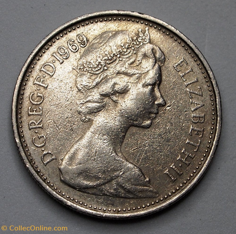 5 Pence - 1969 monnaies monde royaume uni 5 pence 1969