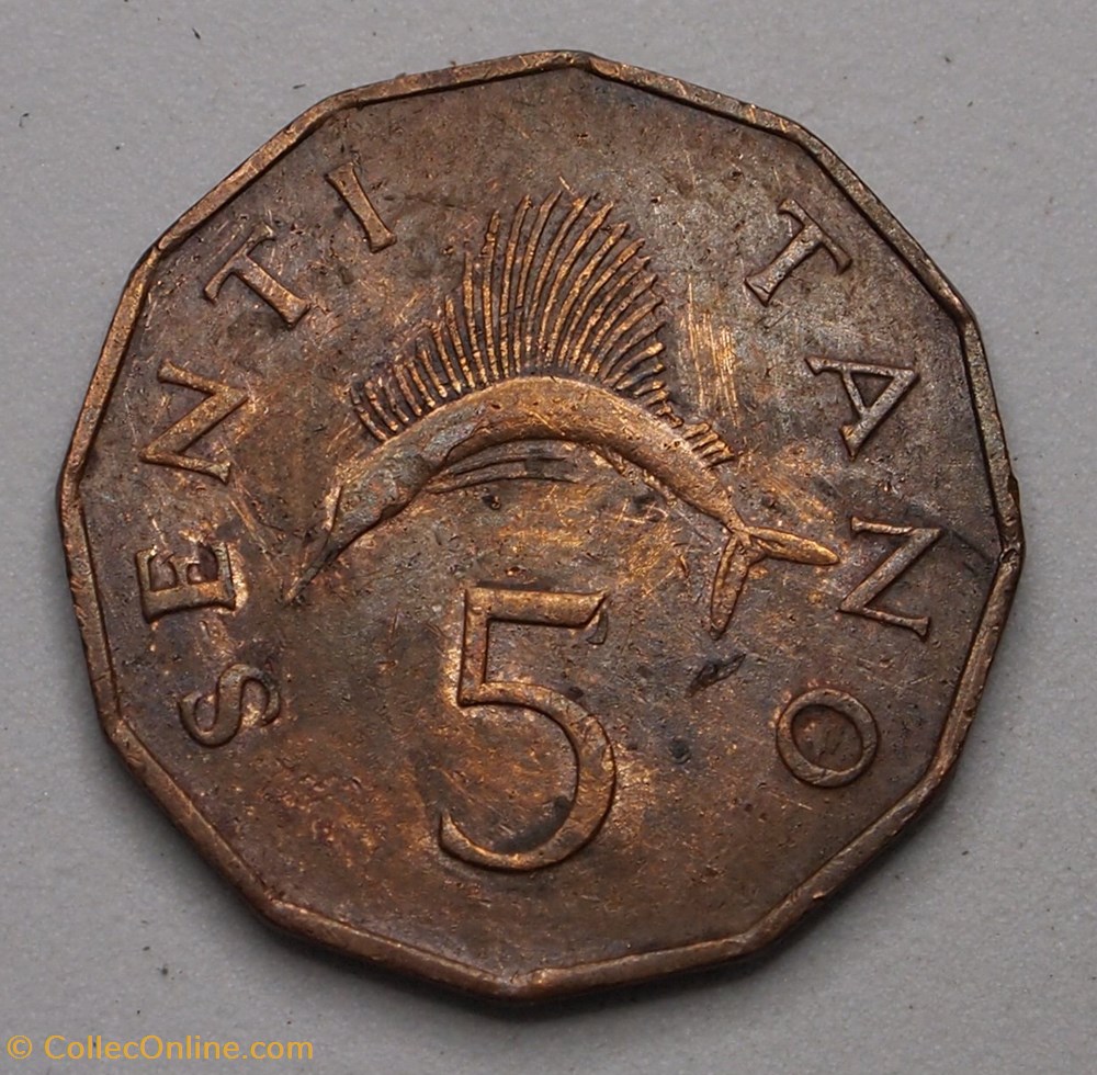 5 Senti - 1966 monnaies monde tanzanie 5 senti 1966