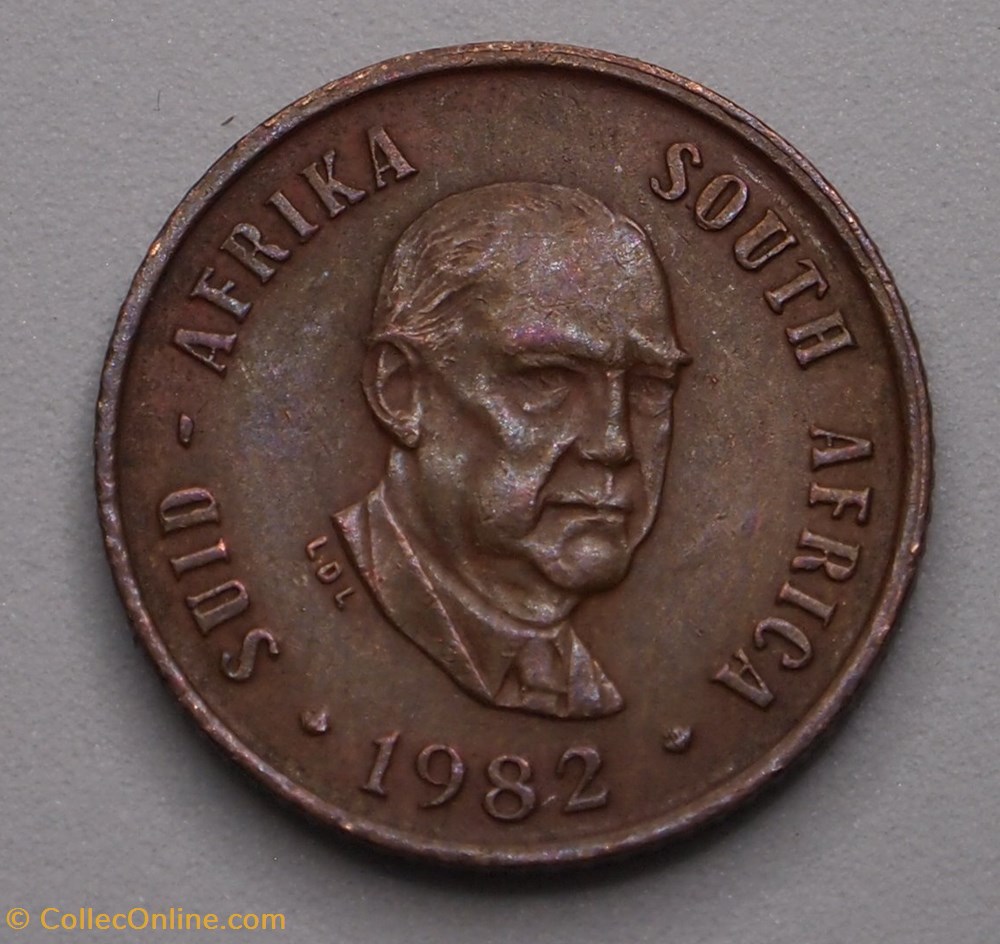 1 Cent - 1982 monnaie monde afrique du sud 1 cent 1982