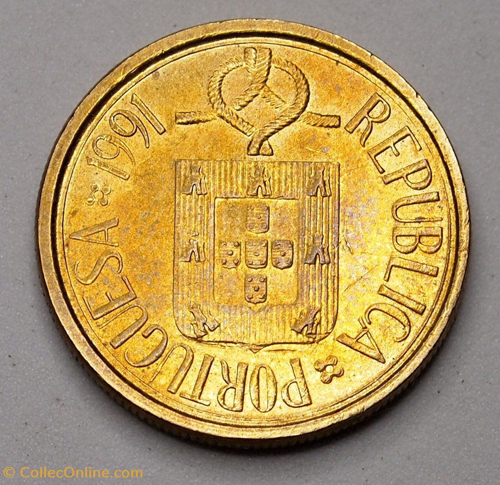 5 Escudos - 1991 monnaie monde portugal 5 escudos 1991