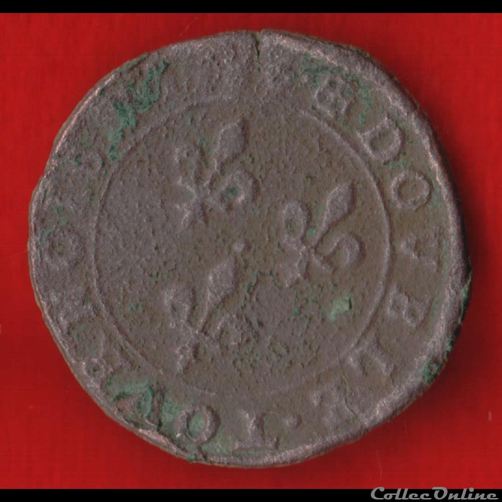 Double Tournois - 16?? - ? monnaies europe medievale a france royales double tournois 16