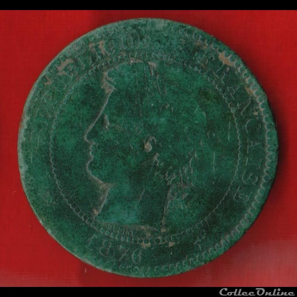 10 Centimes - Cérès - 1876 - Paris monnaies monde france 10 centimes ceres 1876 paris