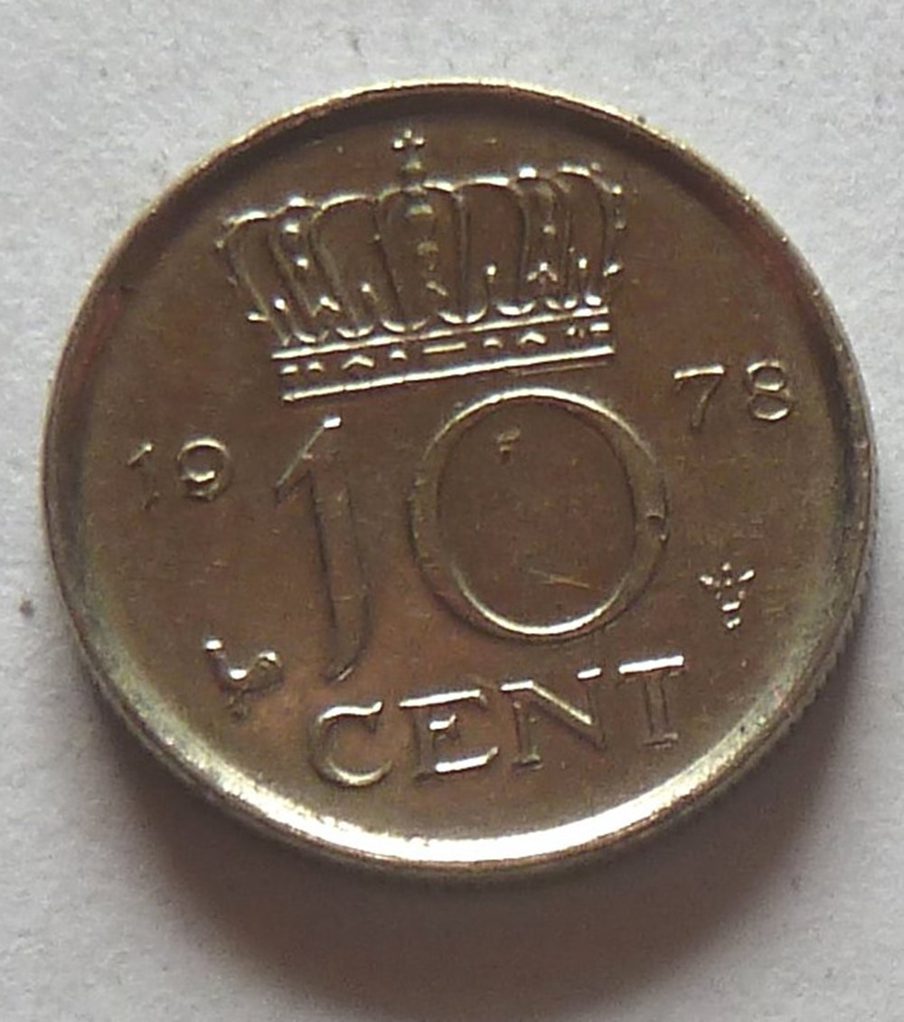 10 Cents - 1978 monnaies monde pays bas 10 cents 1978