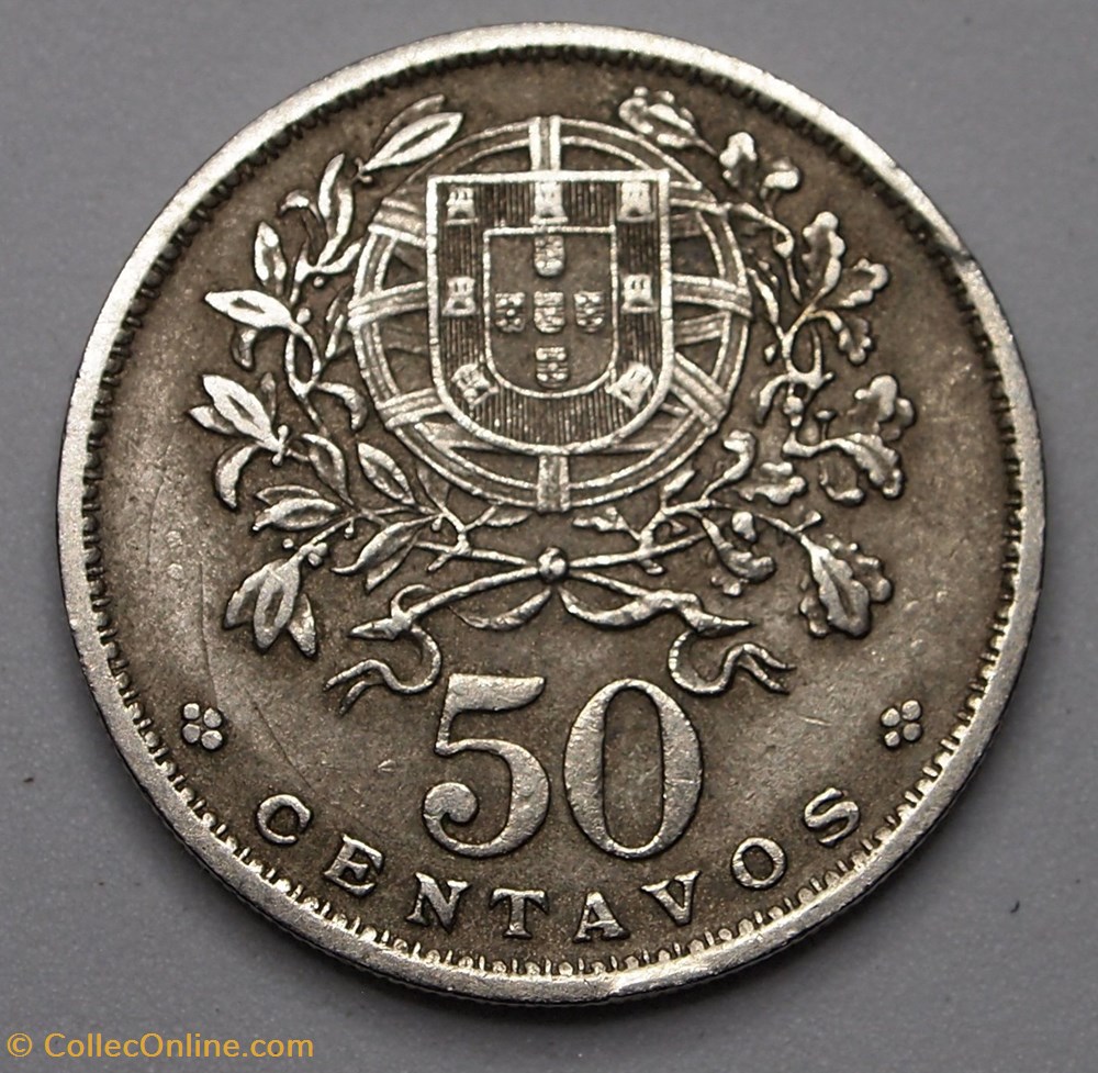 50 Centavos - 1957 monnaie monde portugal 50 centavos 1957