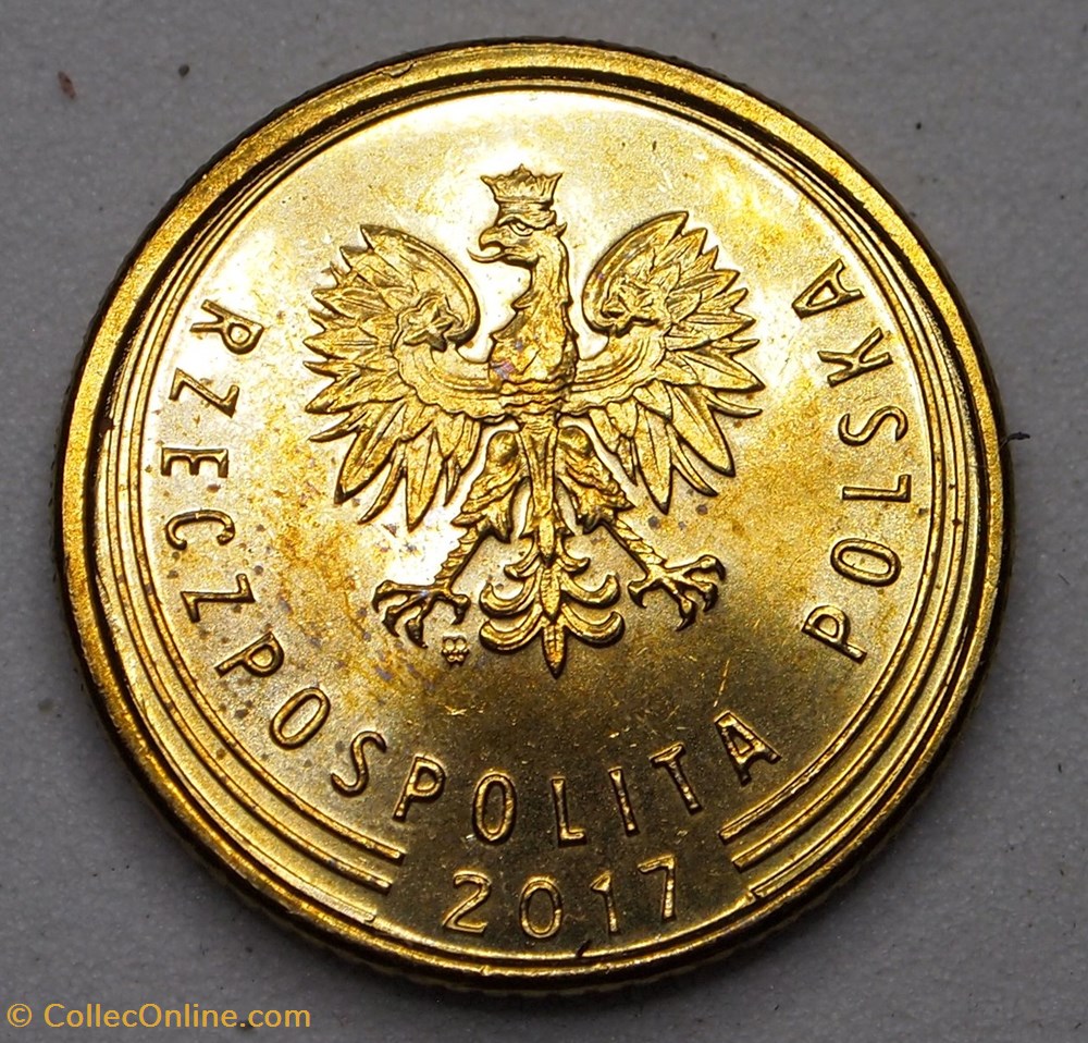 monnaies monde pologne 1 grosz 2017 mw
