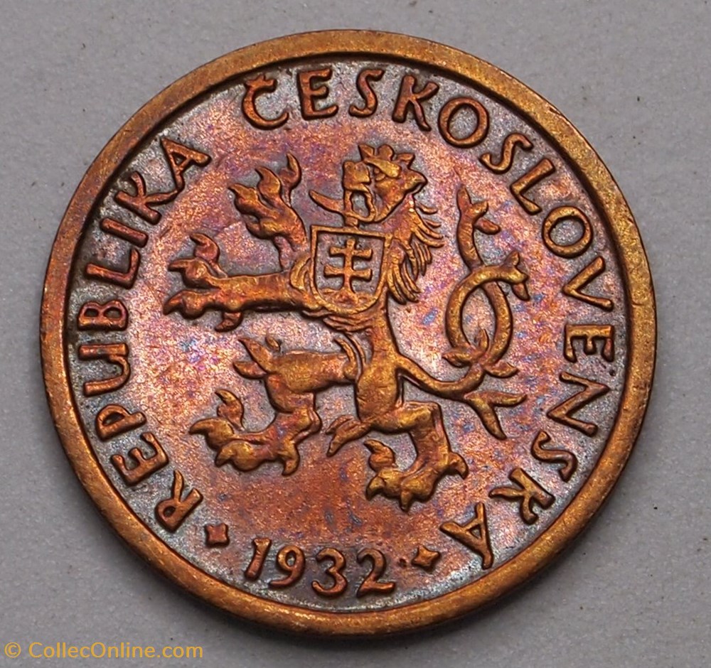 10 Haleru - 1932 monnaie monde tchecoslovaquie 10 haleru 1932