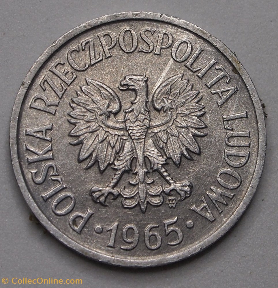 20 Groszy - 1965 MW monnaies monde pologne 20 groszy 1965 mw